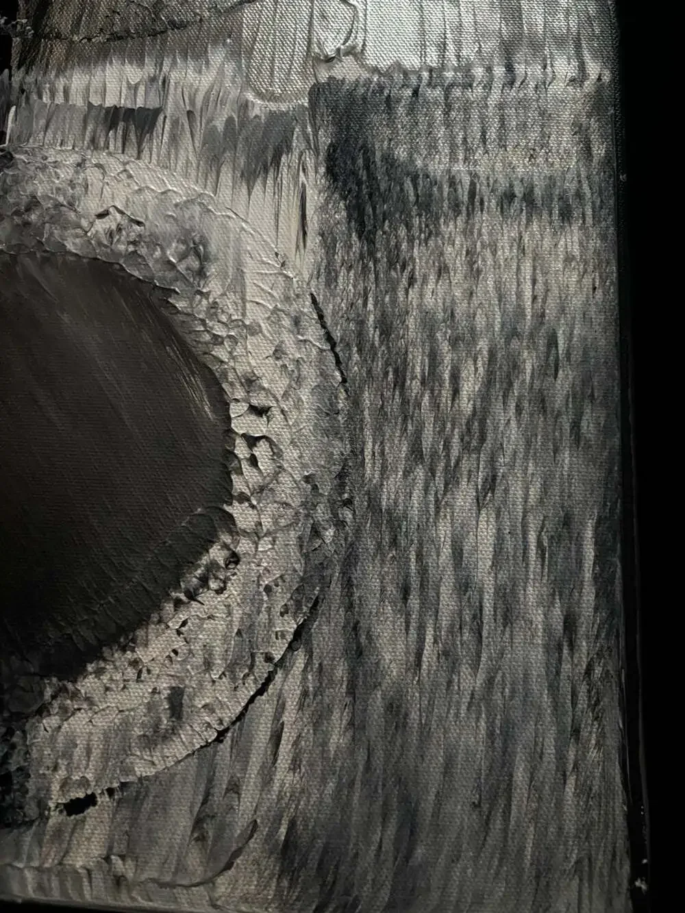 Set of 4 Original Abstract Circle Paintings by Peter Krajcsovits 2006